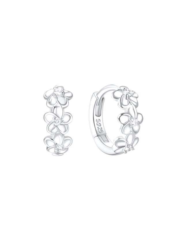 S925 Butterfly Leaf Zircon Earring Set-Olarajewelry