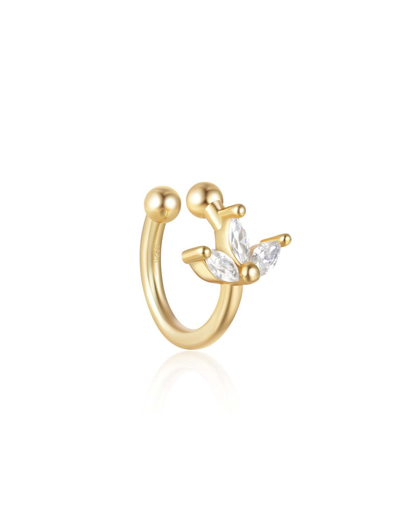 S925 Marquise Zircon Ear Clip Earring-Olarajewelry