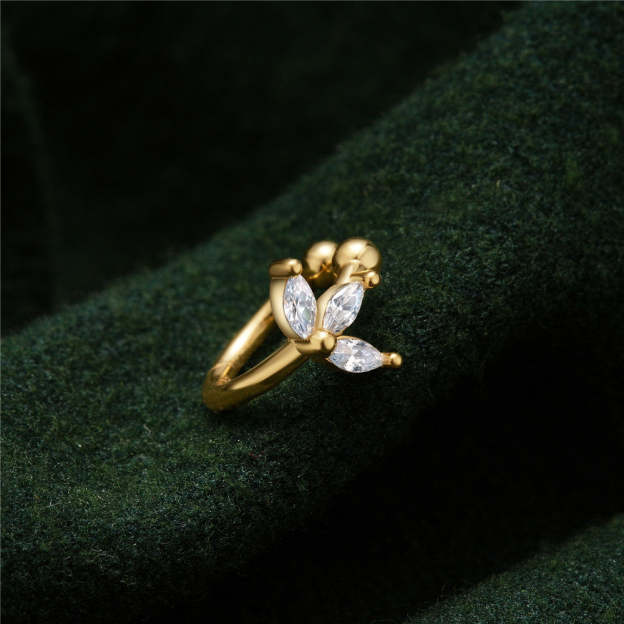 S925 Marquise Zircon Ear Clip Earring-Olarajewelry