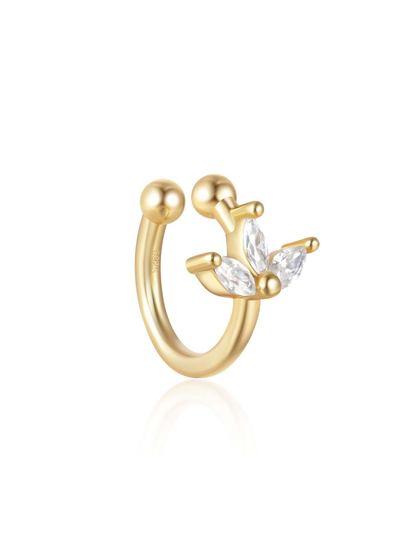 S925 Sparkle Flower Stud Earring Set-Olarajewelry