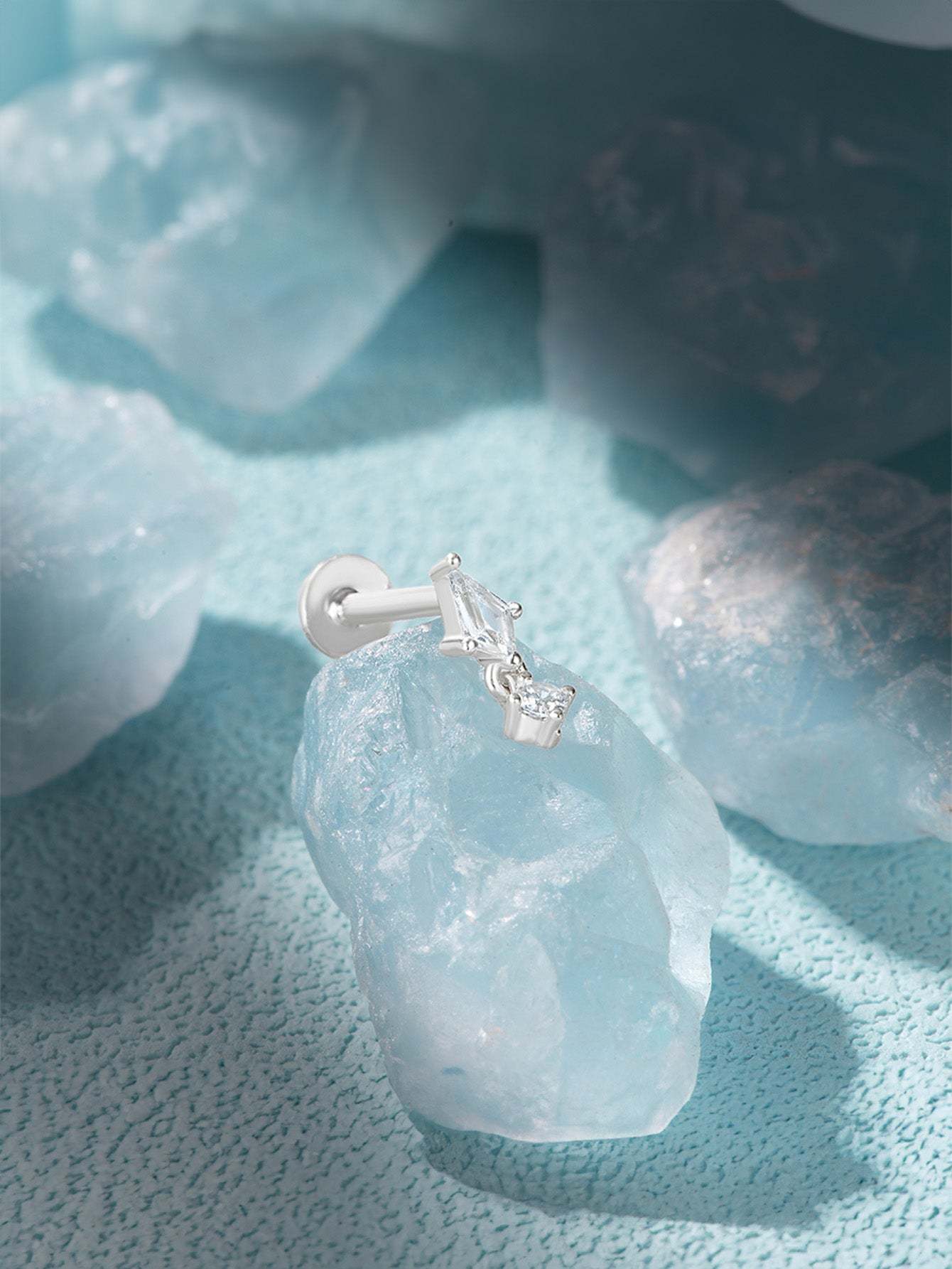 Elegant Small Ear Piercing Stud-Olarajewelry