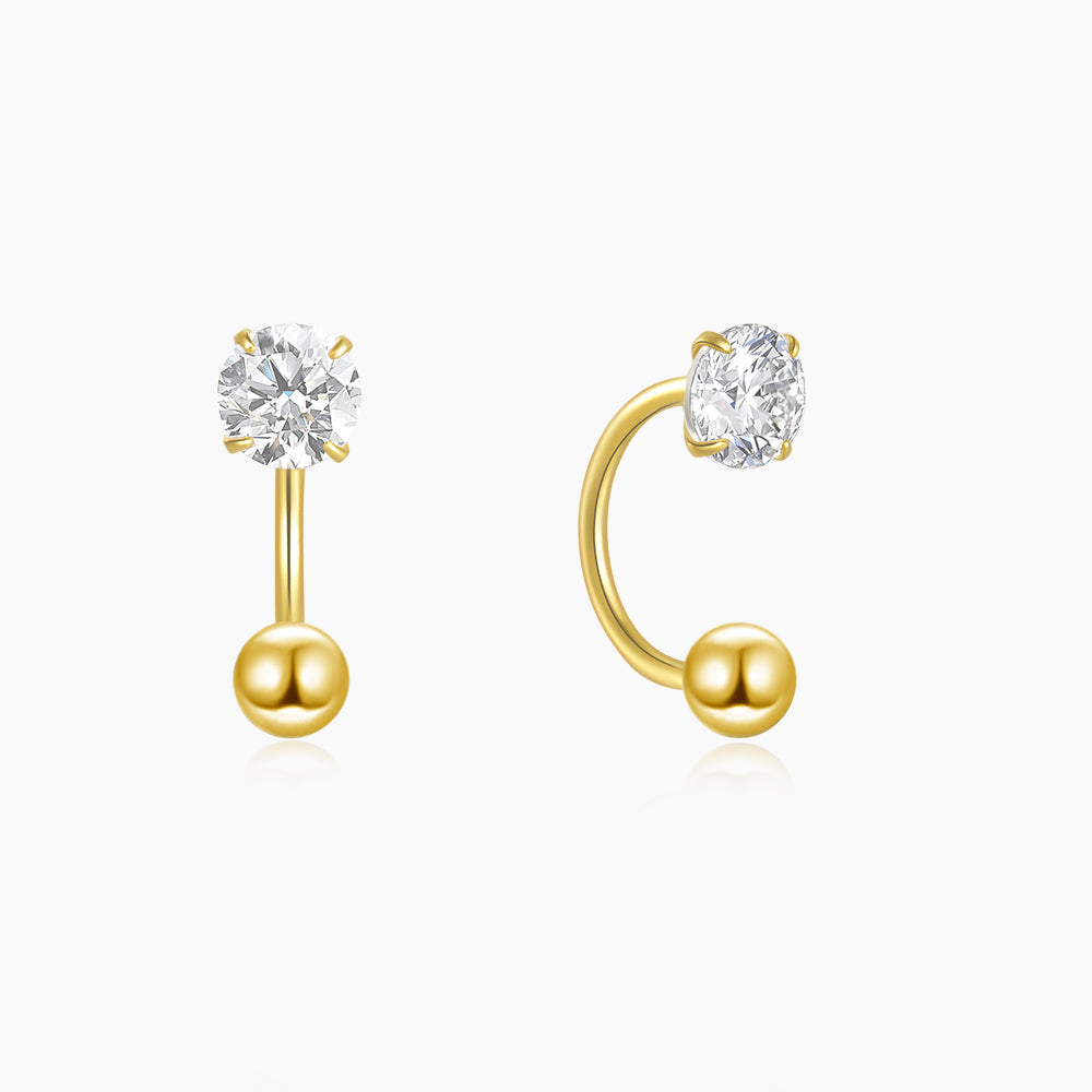 S925 Minimalist Zircon Cartilage Ear Piercing Studs-Olarajewelry