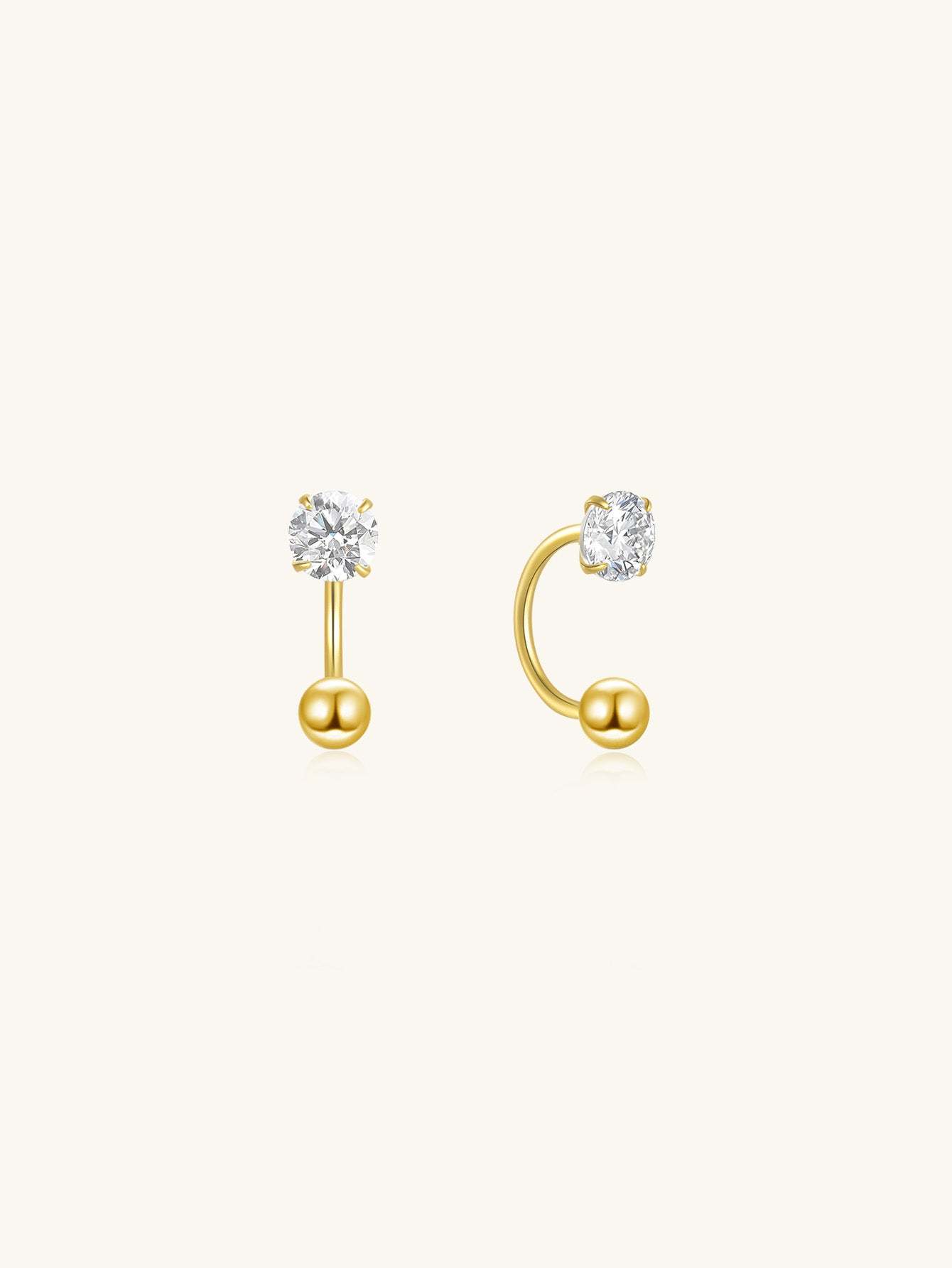 S925 Minimalist Zircon Cartilage Ear Piercing Studs-Olarajewelry