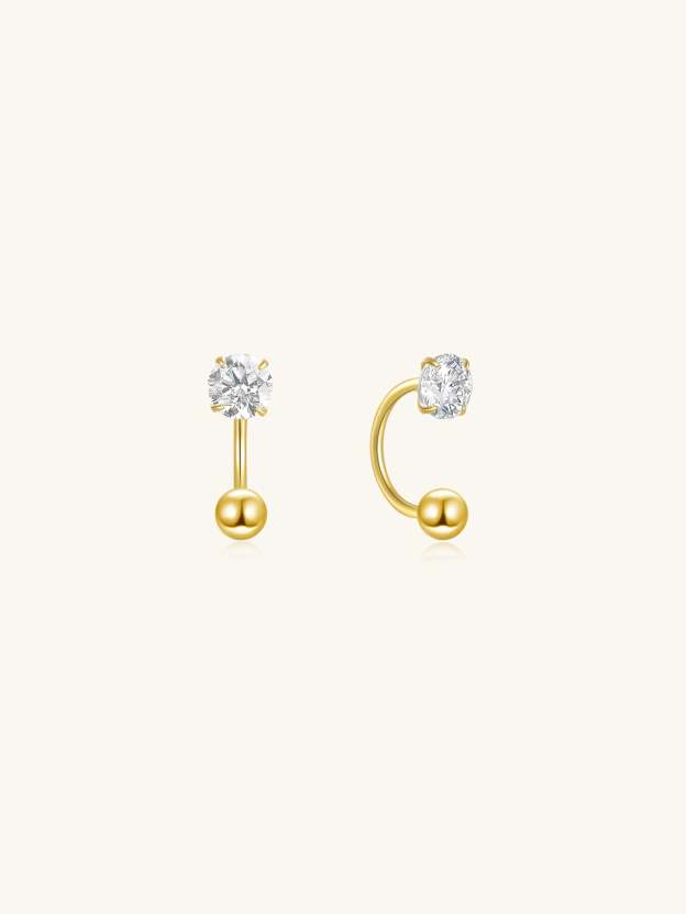 S925 Minimalist Zircon Cartilage Ear Piercing Studs-Olarajewelry