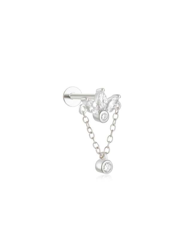 S925 Geometric Zirconia Elegant Earring Set-Olarajewelry