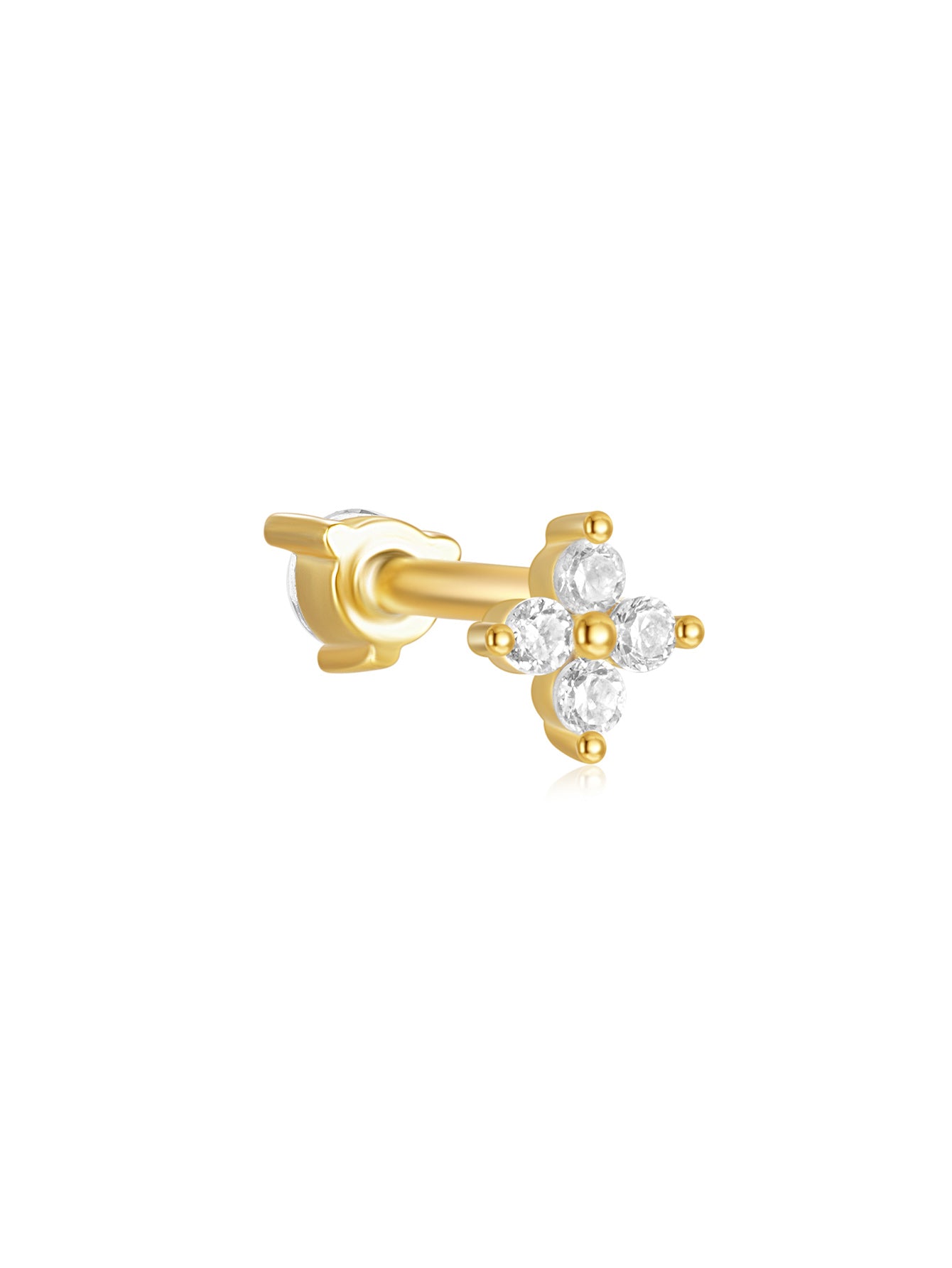 S925 Geometric Zirconia Elegant Earring Set-Olarajewelry