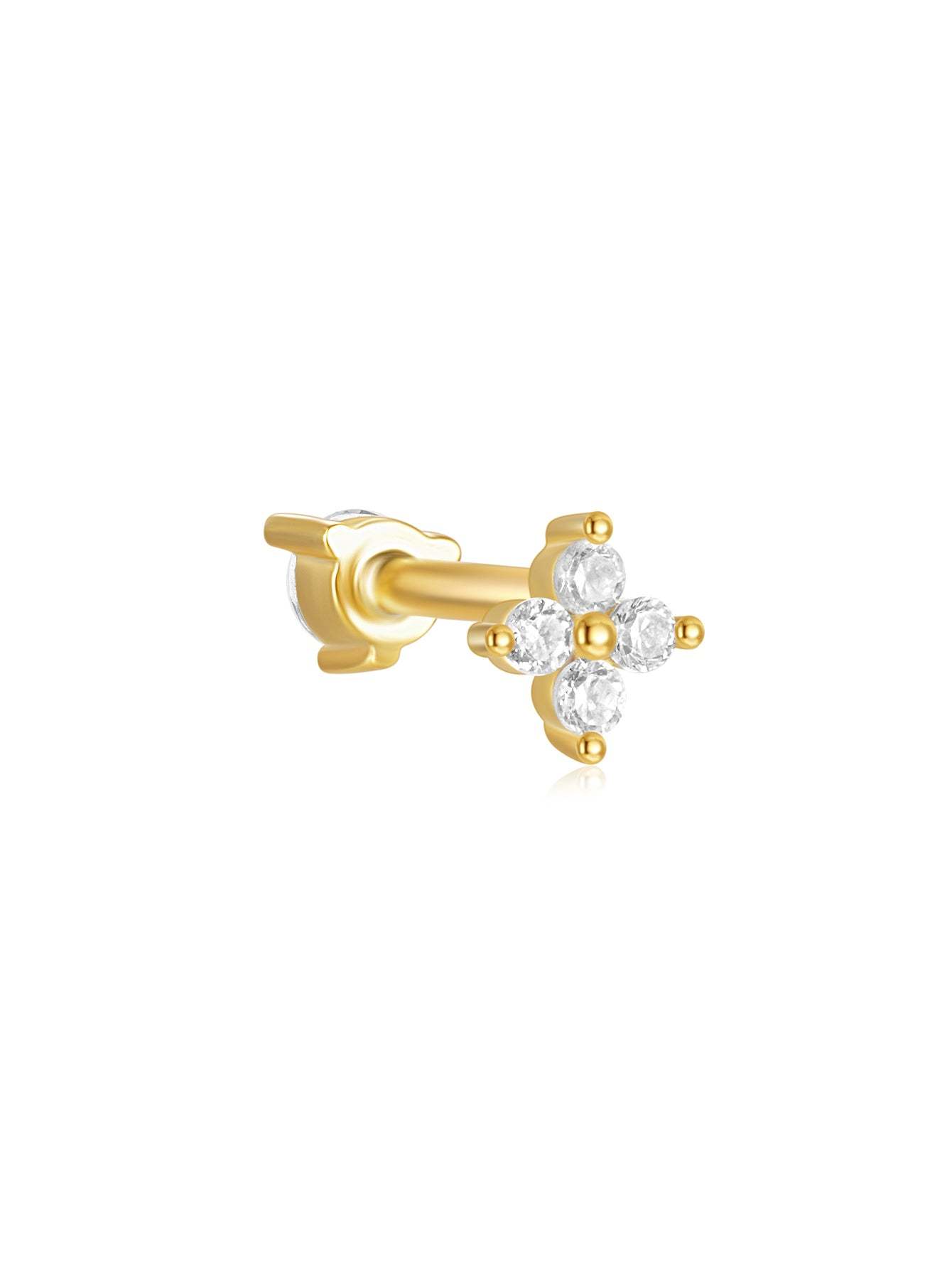 S925 Geometric Zirconia Elegant Earring Set-Olarajewelry