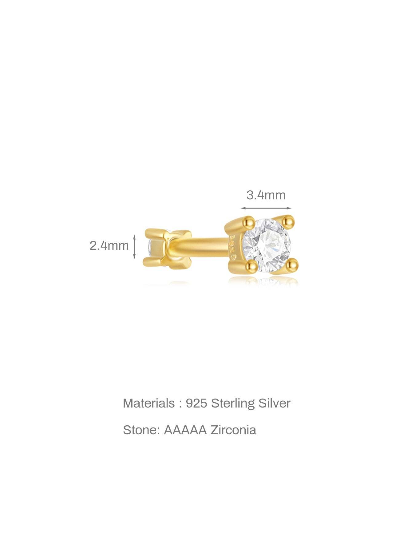 S925 Bow Tie Love Full Ear Fashion Studs Earring Collection-Olarajewelry
