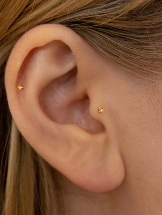 S925 Minimalist Solid Polestar Studs-Olarajewelry