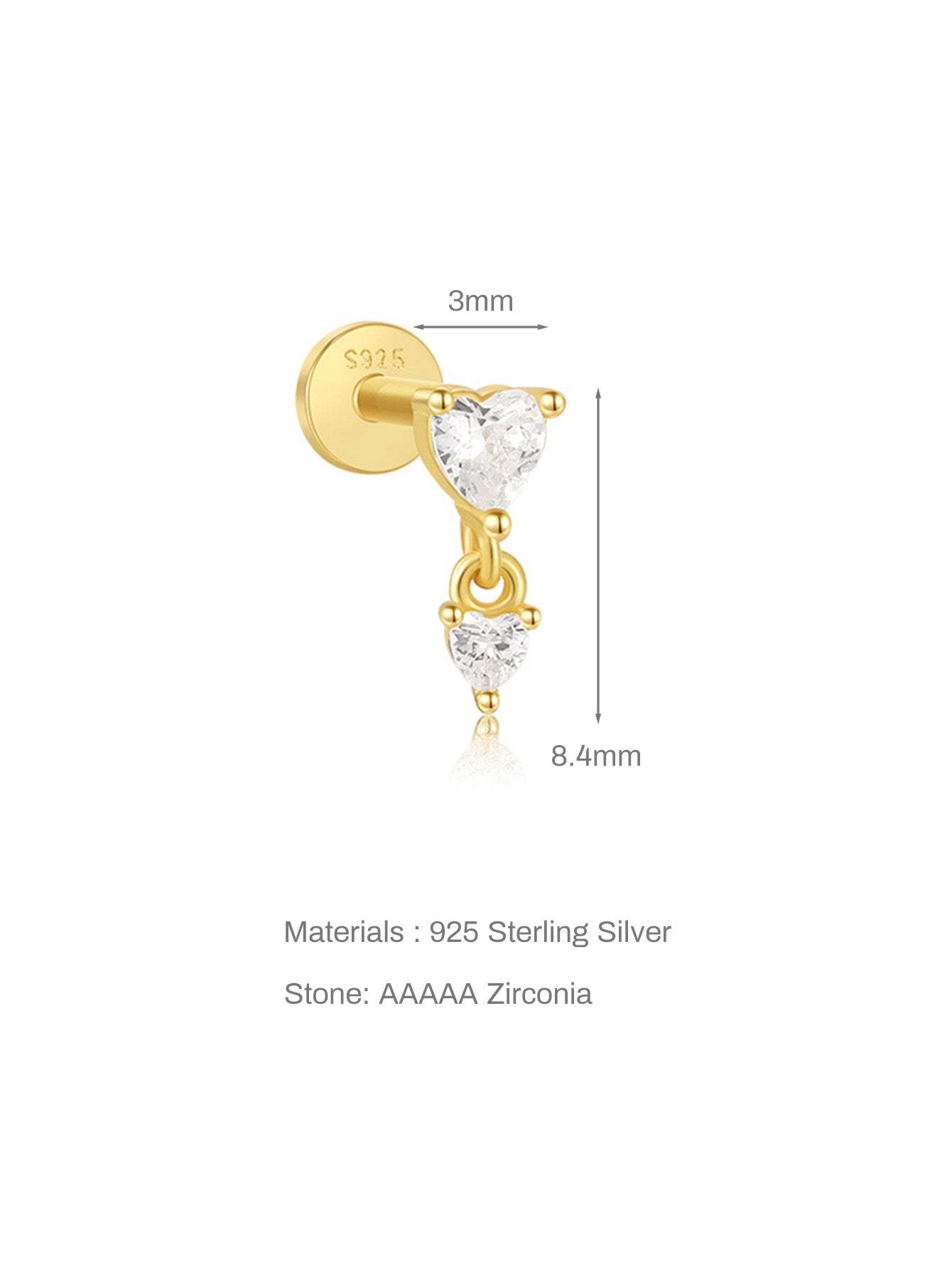 S925 Bow Tie Love Full Ear Fashion Studs Earring Collection-Olarajewelry