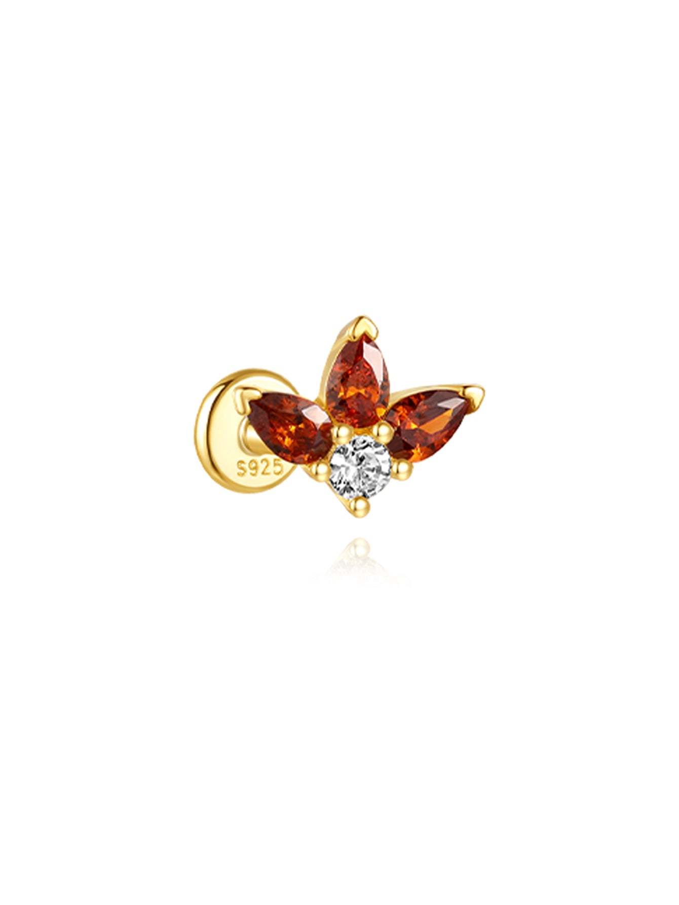 S925 Red Flaming Wings Pendant Earring Series-Olarajewelry