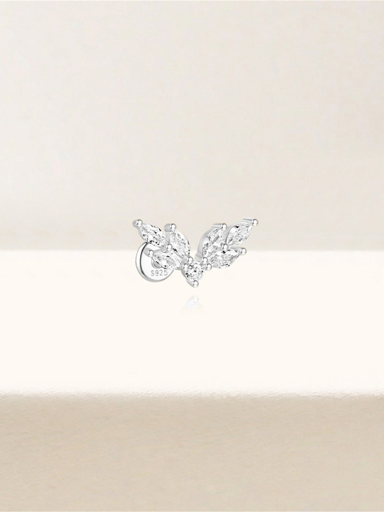 S925 Flying Wings Ear Piercing Stud-Olarajewelry