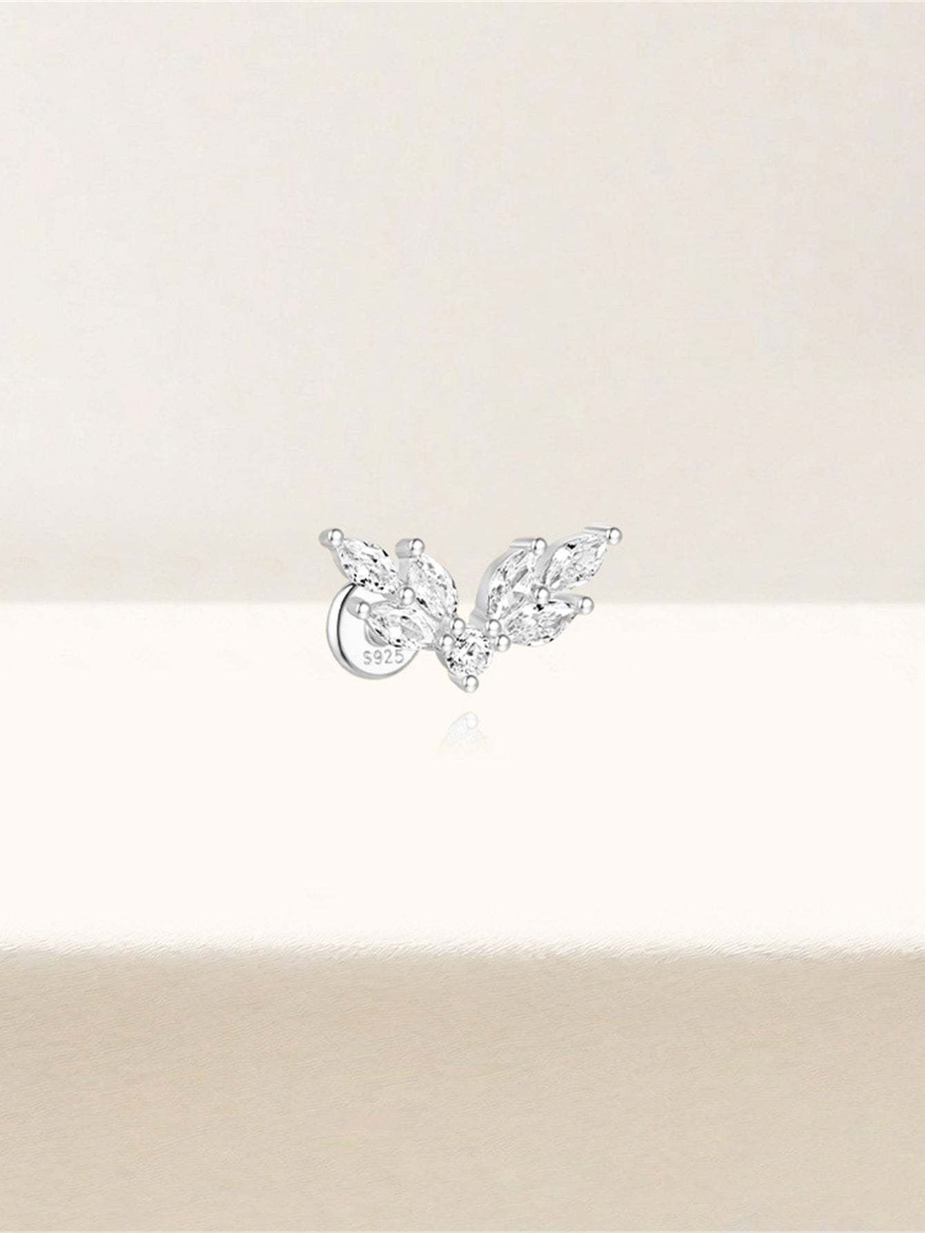S925 Flying Wings Ear Piercing Stud-Olarajewelry