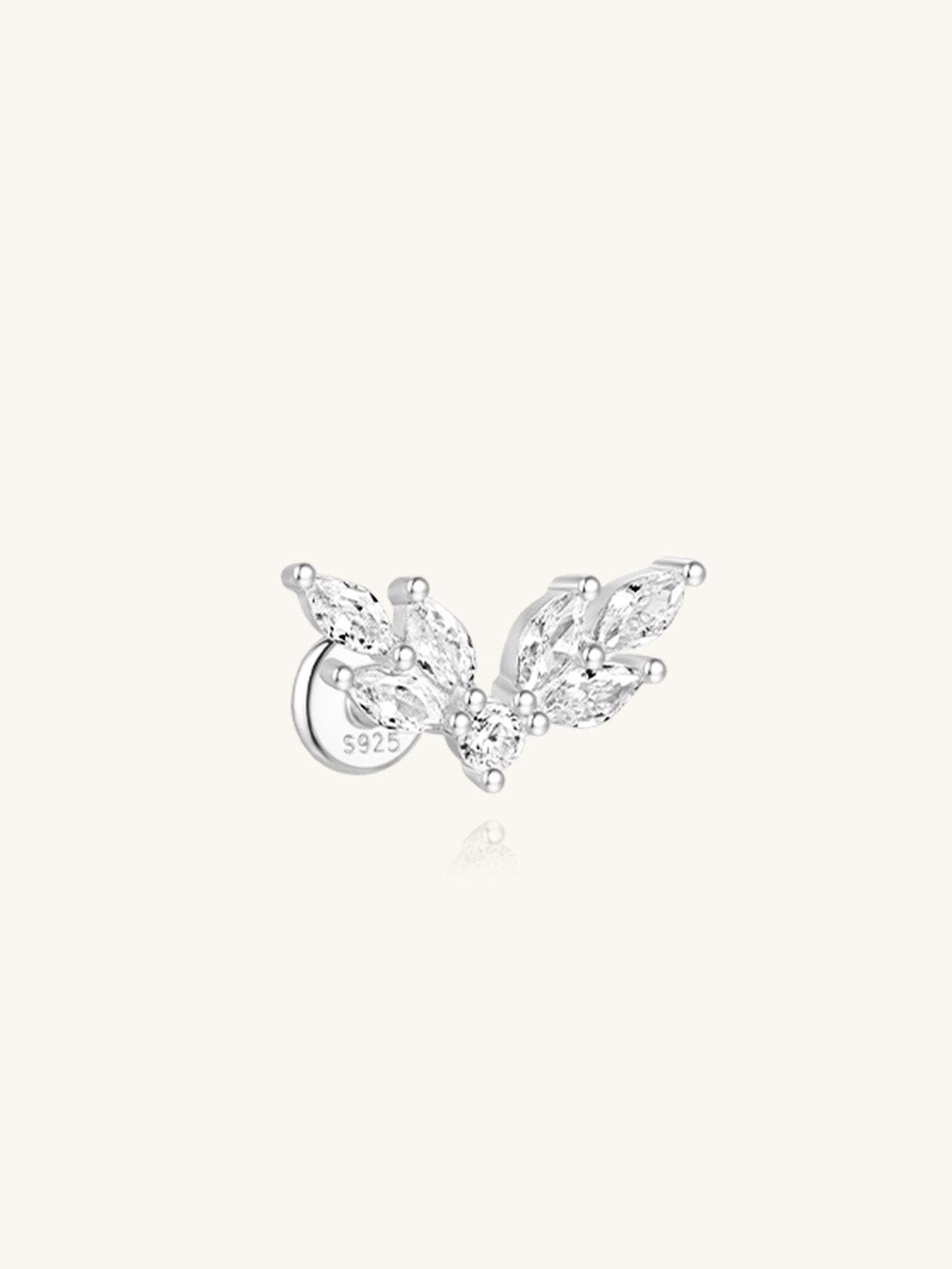 S925 Flying Wings Ear Piercing Stud-Olarajewelry