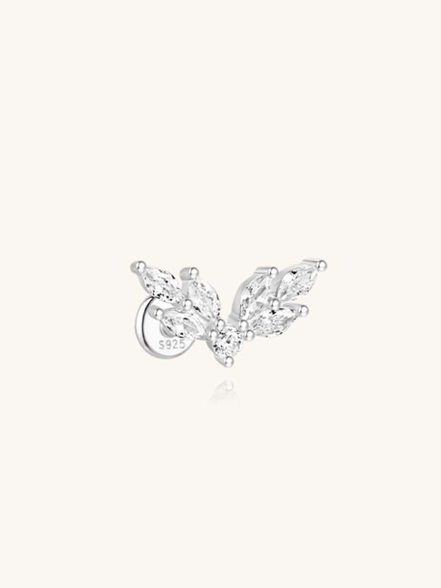 S925 Flying Wings Ear Piercing Stud-Olarajewelry