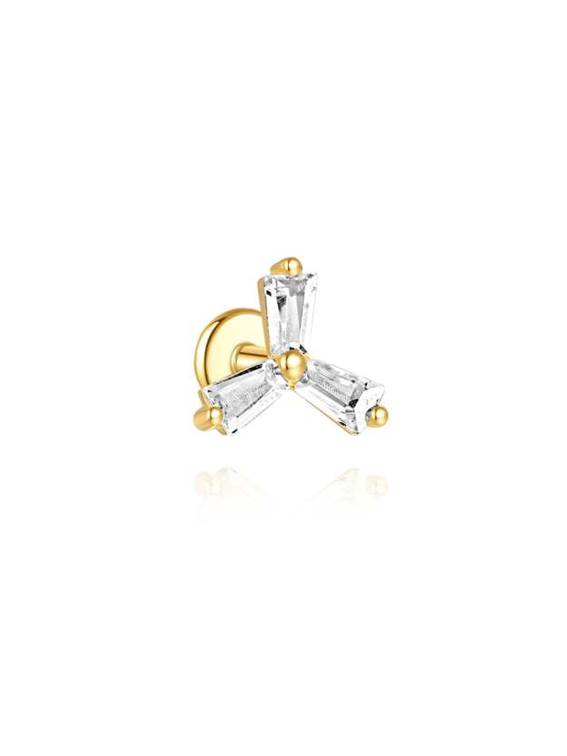 S925 Gold Plated Clover Combo Pendant Earring Series-Olarajewelry
