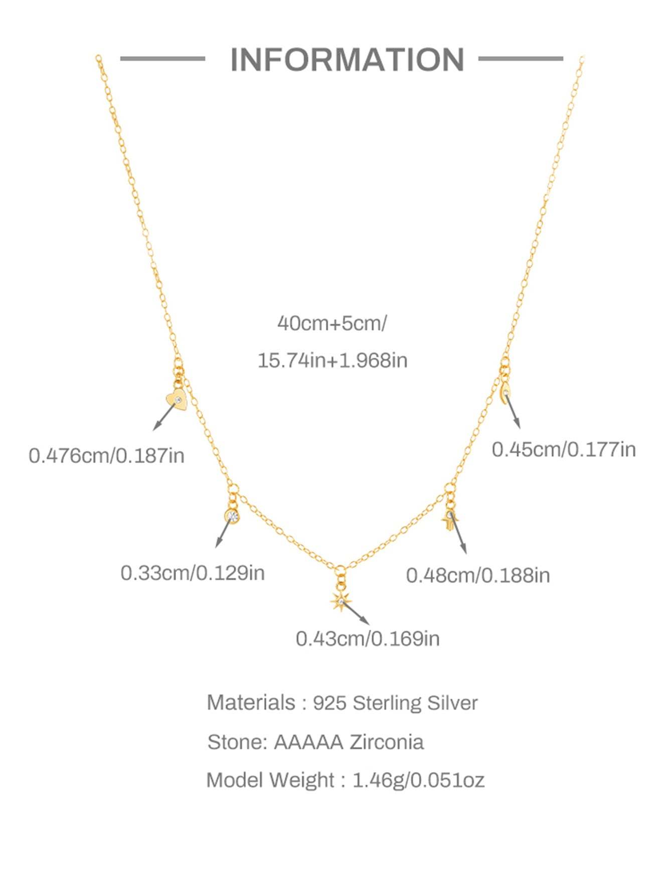 S925 Sterling Silver Geometric Eight-Pointed Star/Devil's Eye/Stacked Zirconia Necklace-Olarajewelry