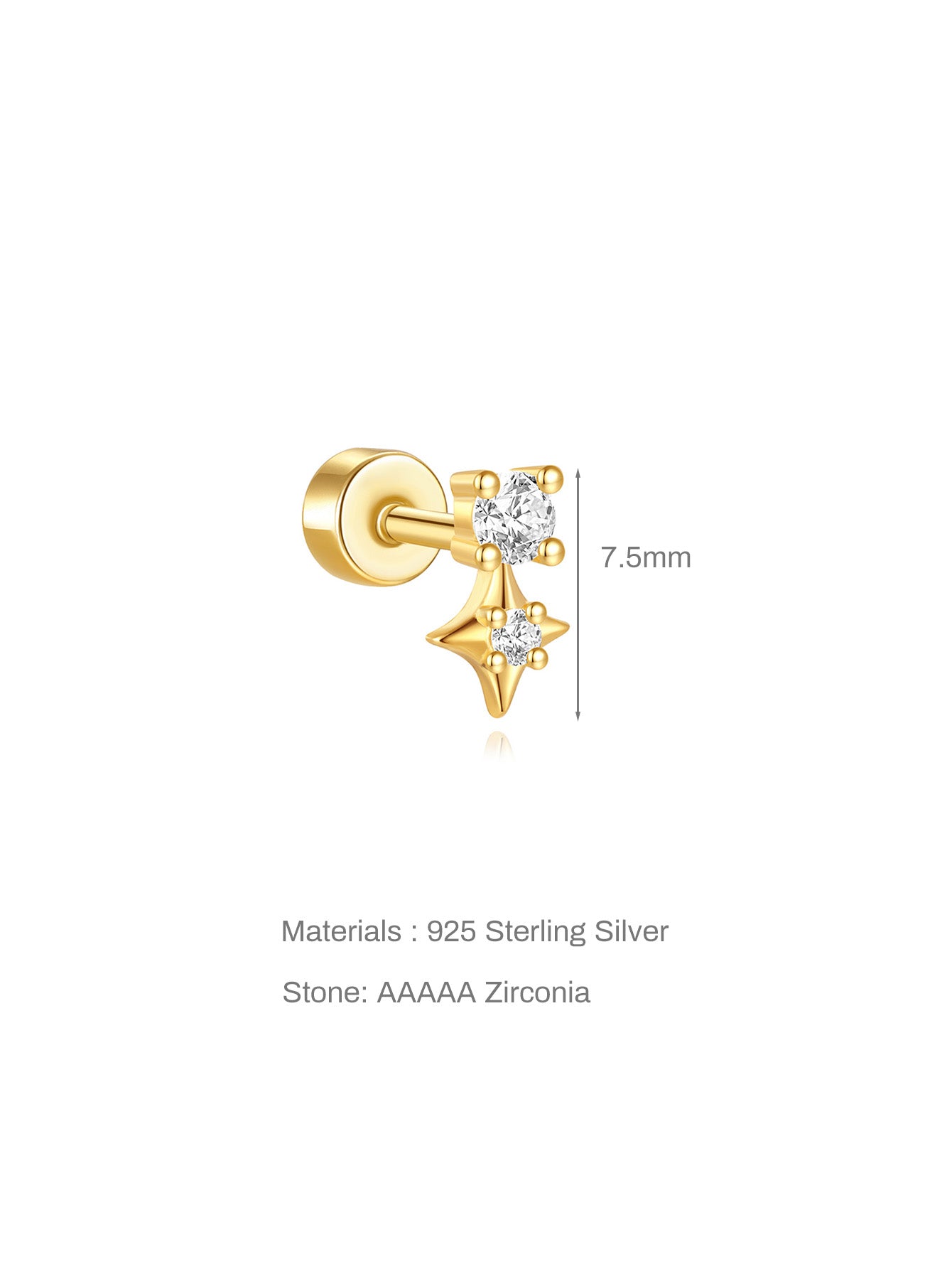 S925 Starry Ear Lovely Fashion Studs Earring Collection-Olarajewelry