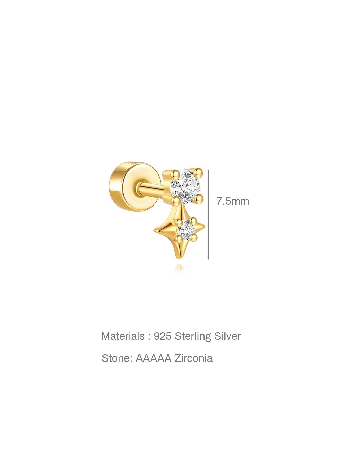 S925 Starry Ear Lovely Fashion Studs Earring Collection-Olarajewelry