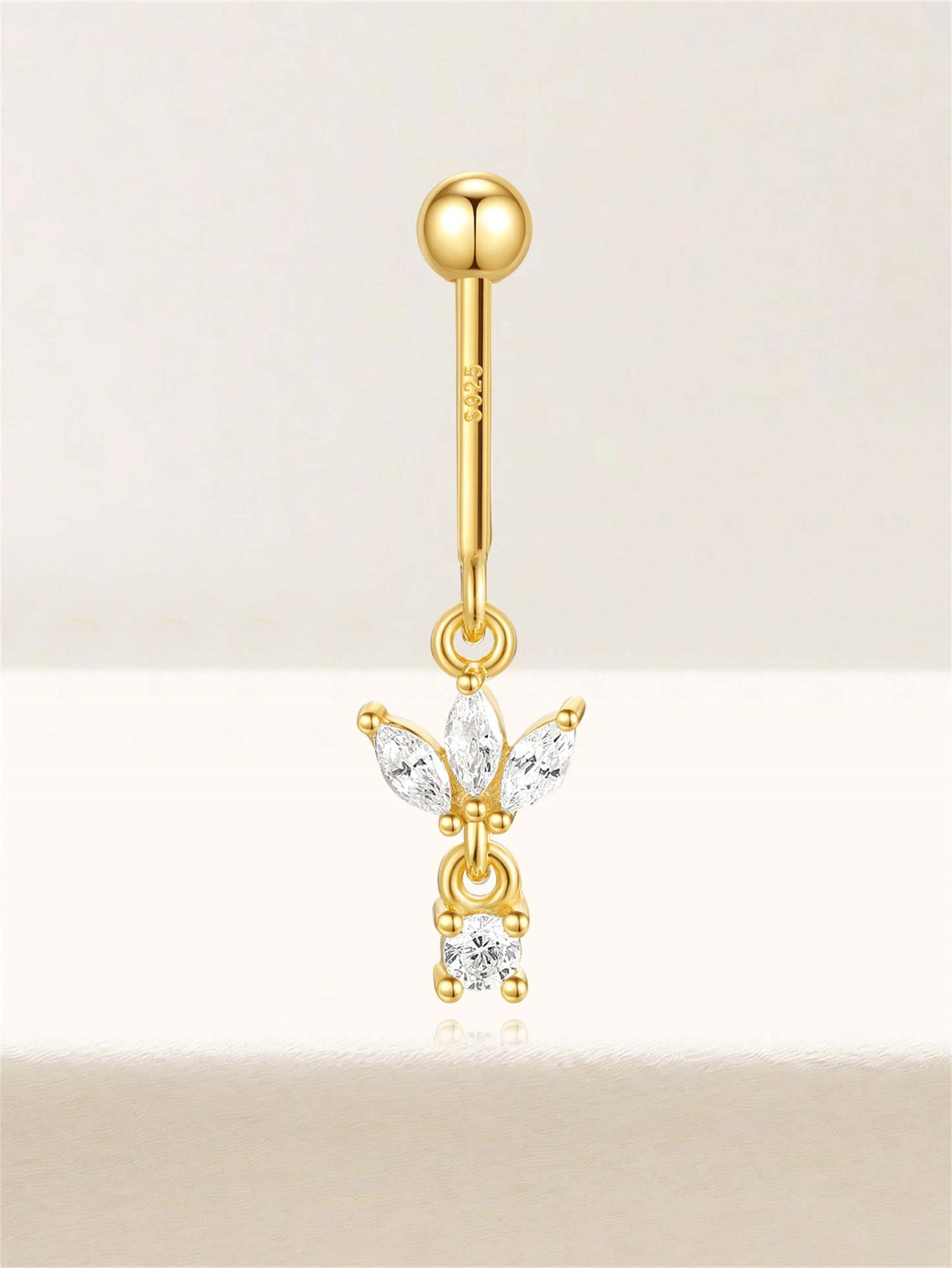 S925 Crown Vertical Helix Ear Piercing Stud-Olarajewelry