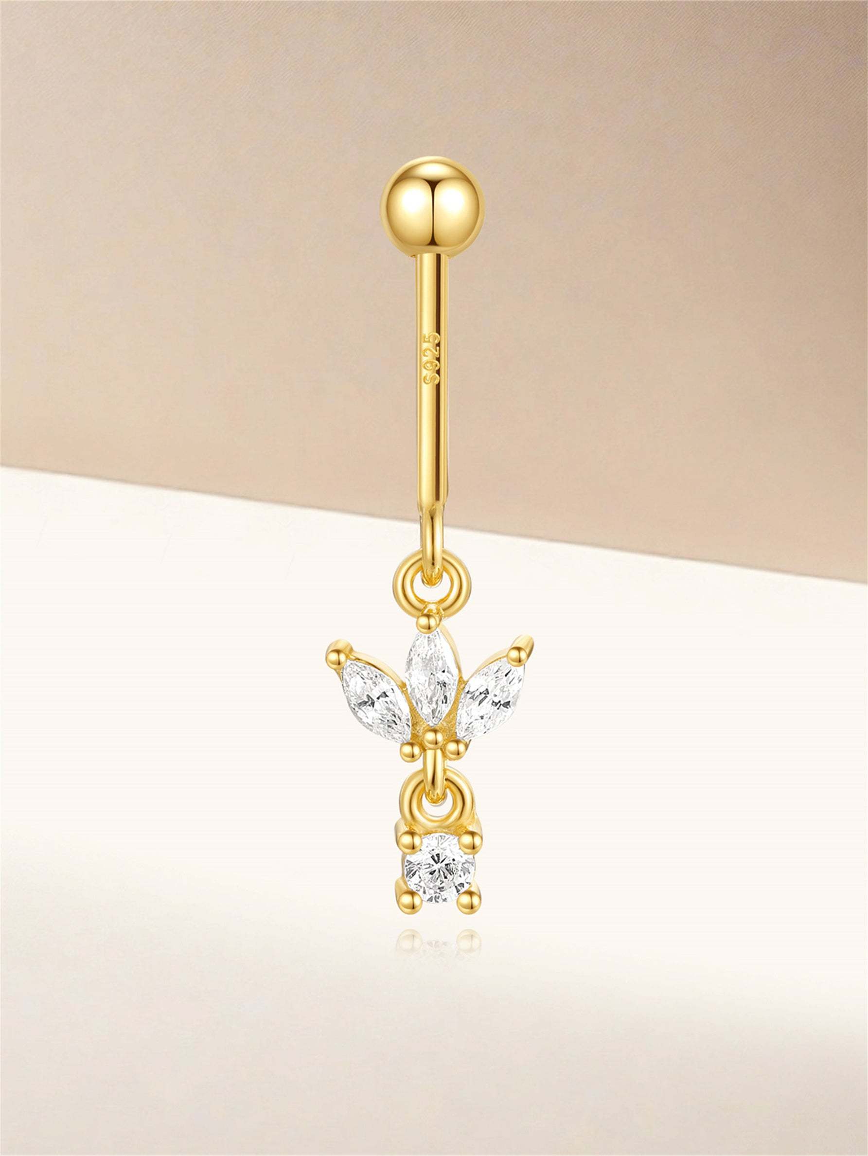 S925 Crown Vertical Helix Ear Piercing Stud-Olarajewelry