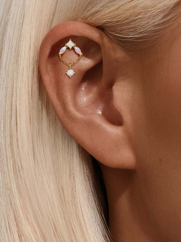 S925 Tassel Sweet Opal Earring-Olarajewelry