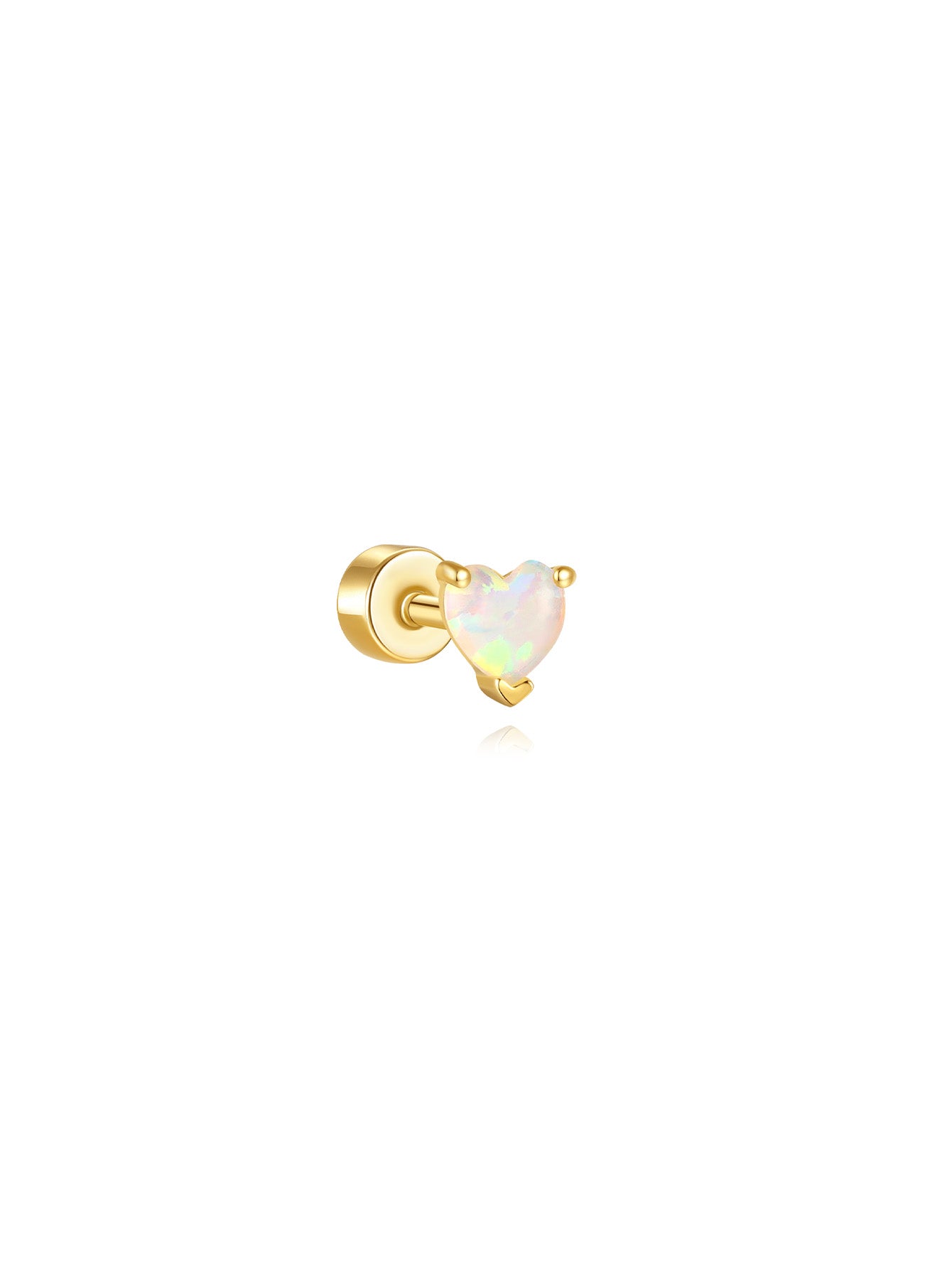 S925 Star and Moon Opal Stud Earring Series-Olarajewelry