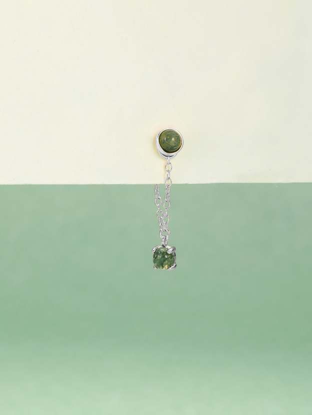 S925 Water Grass Agate Charms-Olarajewelry
