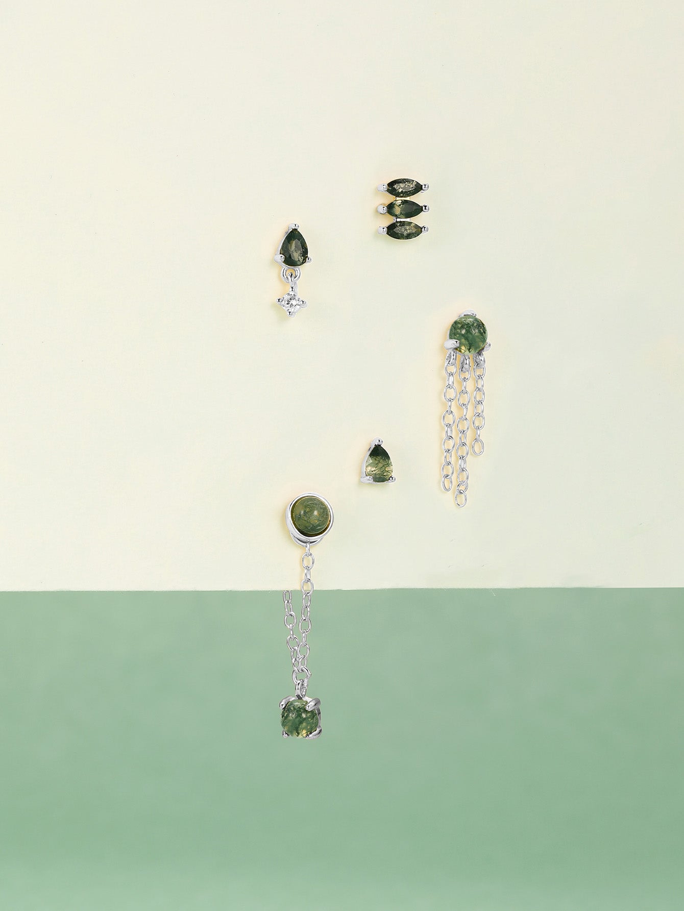 S925 Mini Pendant Ear Piercing Stud-Olarajewelry