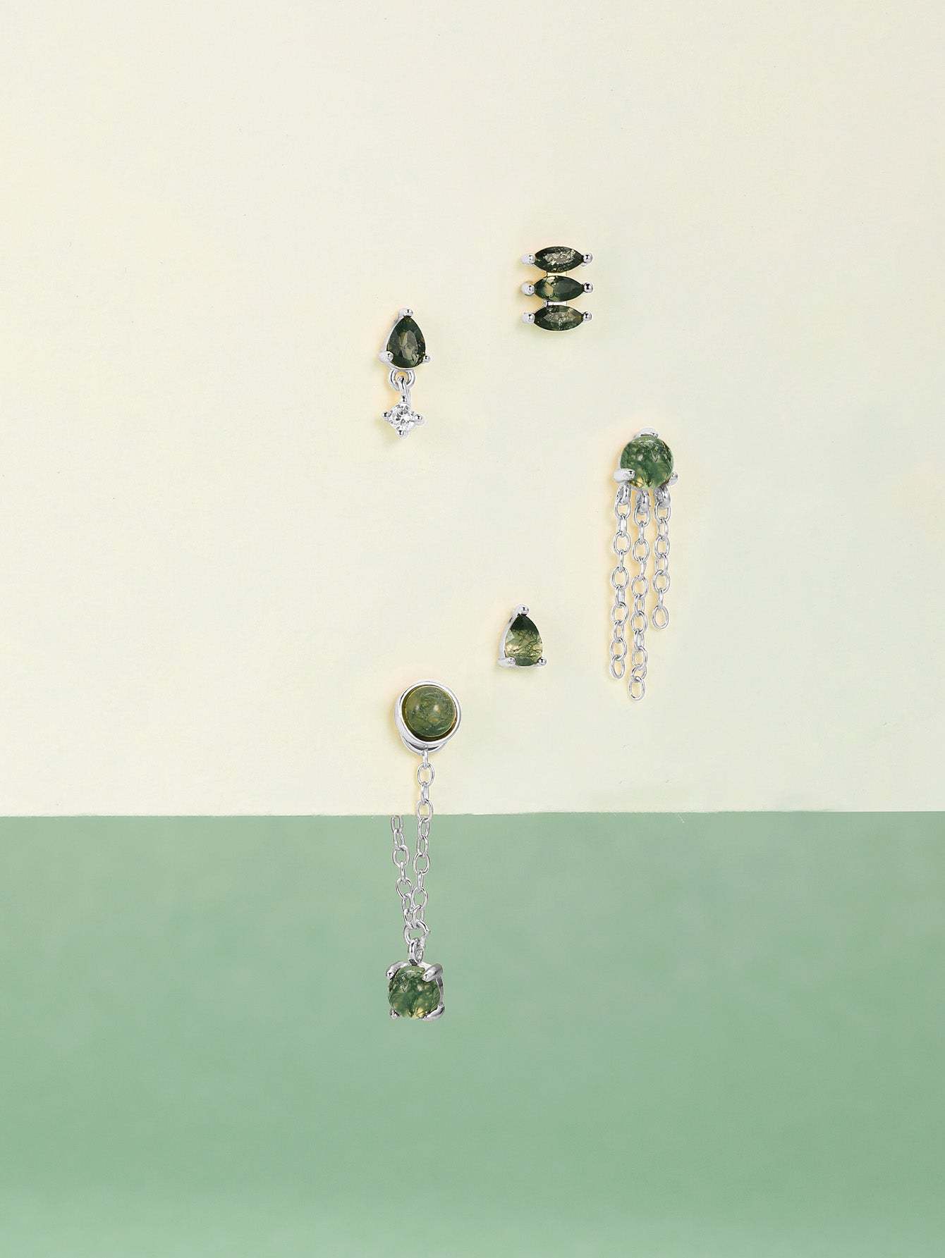 S925 Mini Pendant Ear Piercing Stud-Olarajewelry