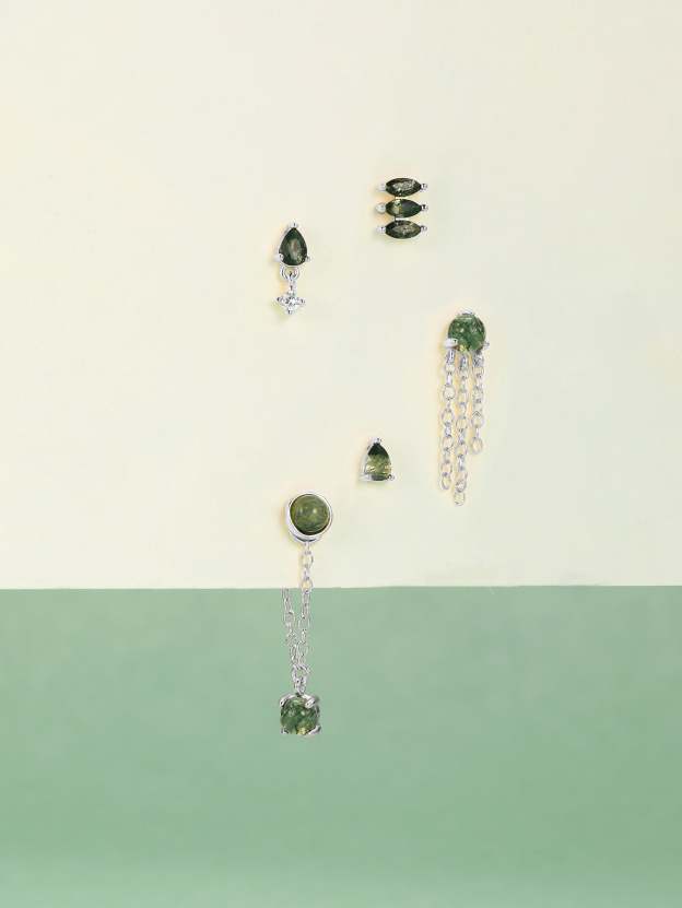 S925 Mini Pendant Ear Piercing Stud-Olarajewelry