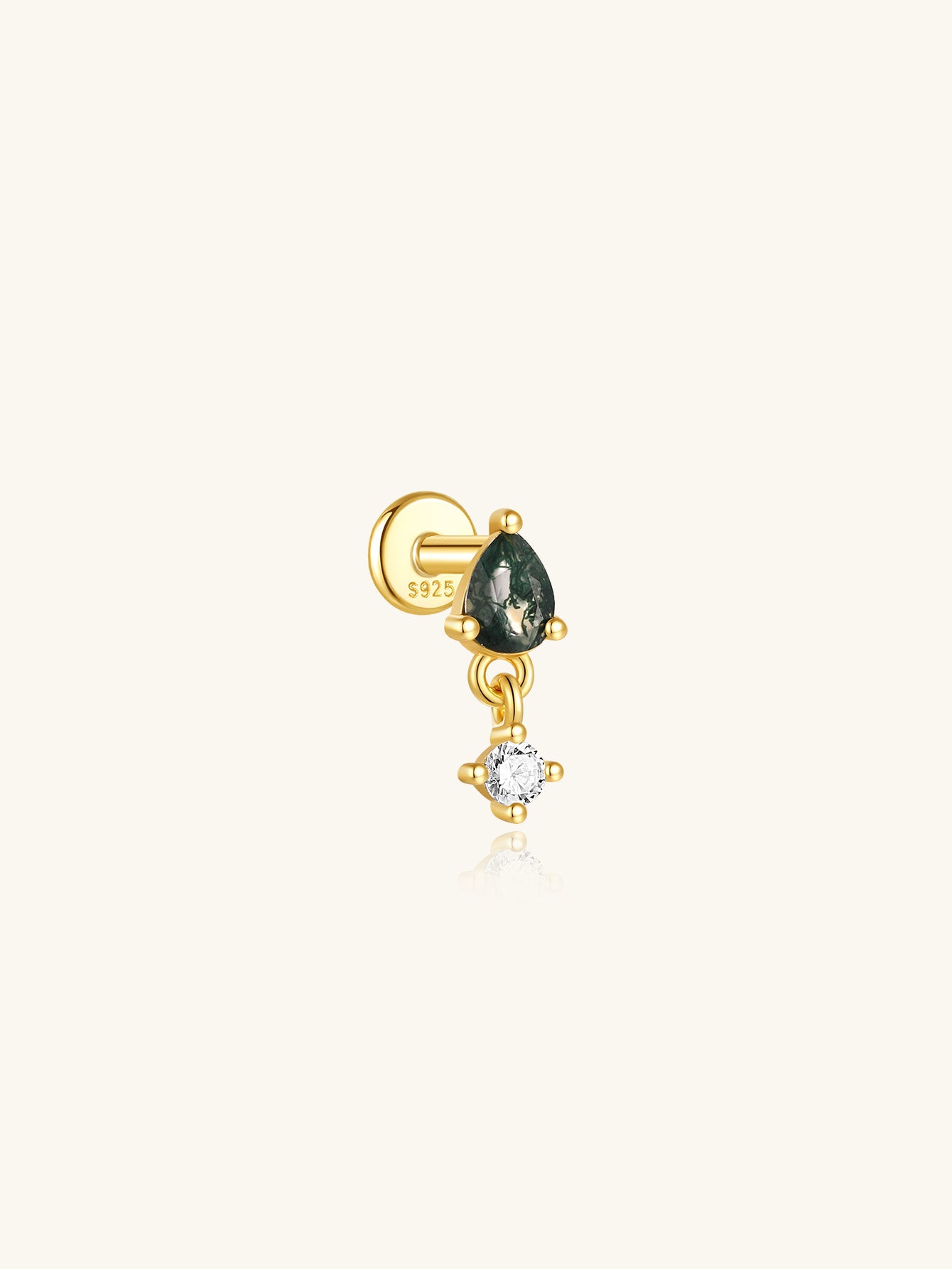 S925 Mini Pendant Ear Piercing Stud-Olarajewelry