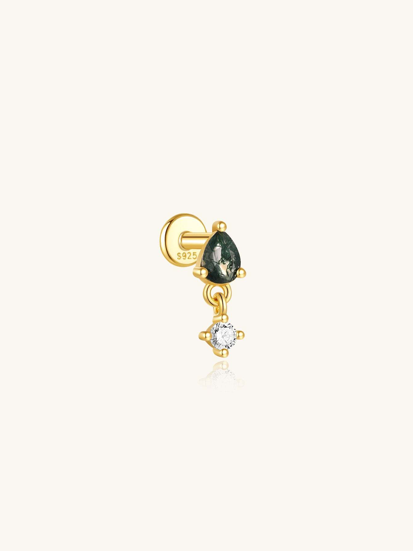 S925 Mini Pendant Ear Piercing Stud-Olarajewelry