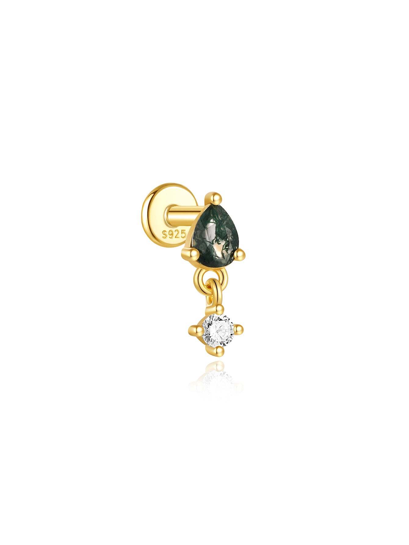 S925 Mini Pendant Ear Piercing Stud-Olarajewelry
