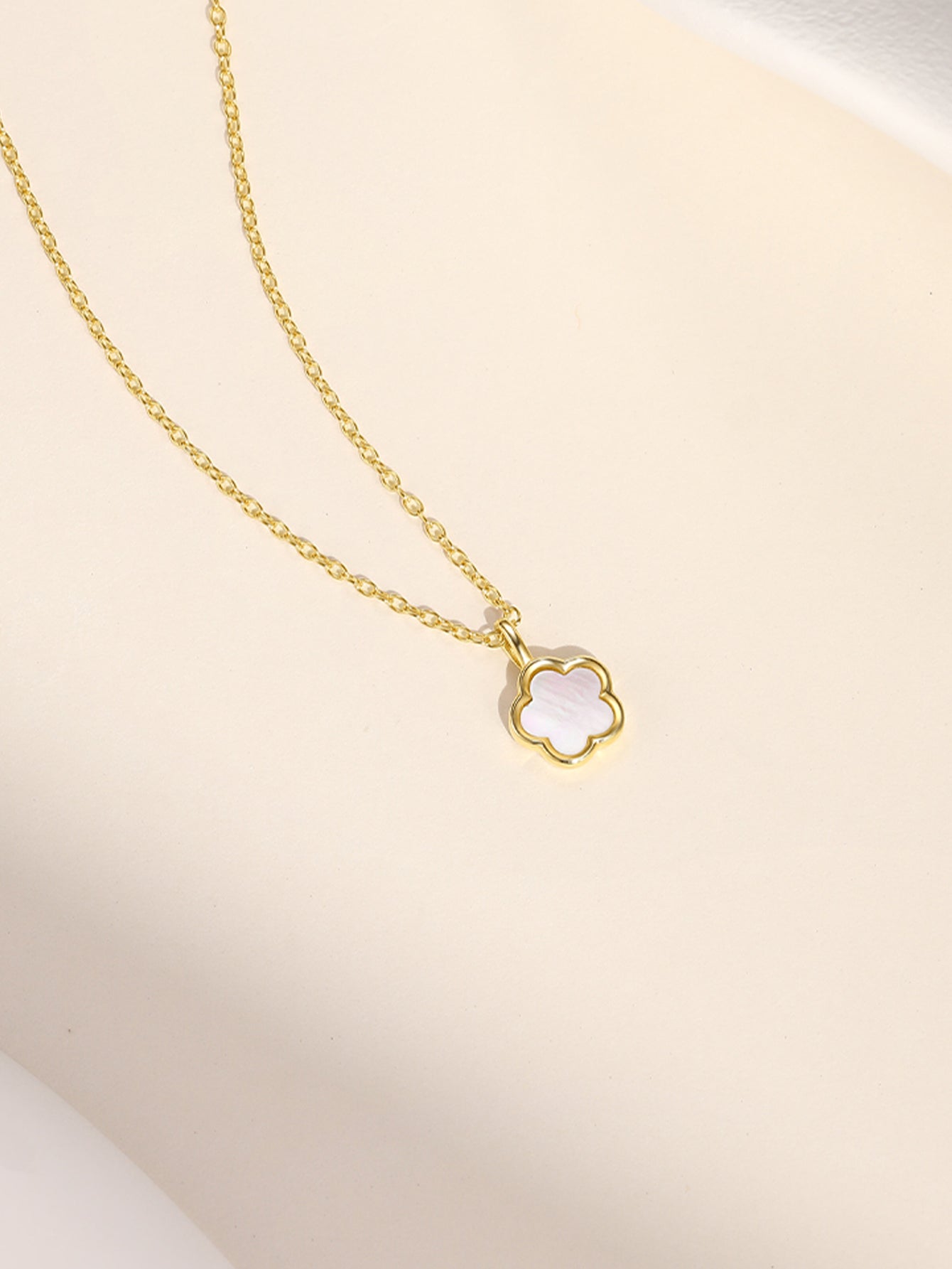 S925 Sterling Silver Delicate Five Petal Flower Classic Collarbone Necklace-Olarajewelry