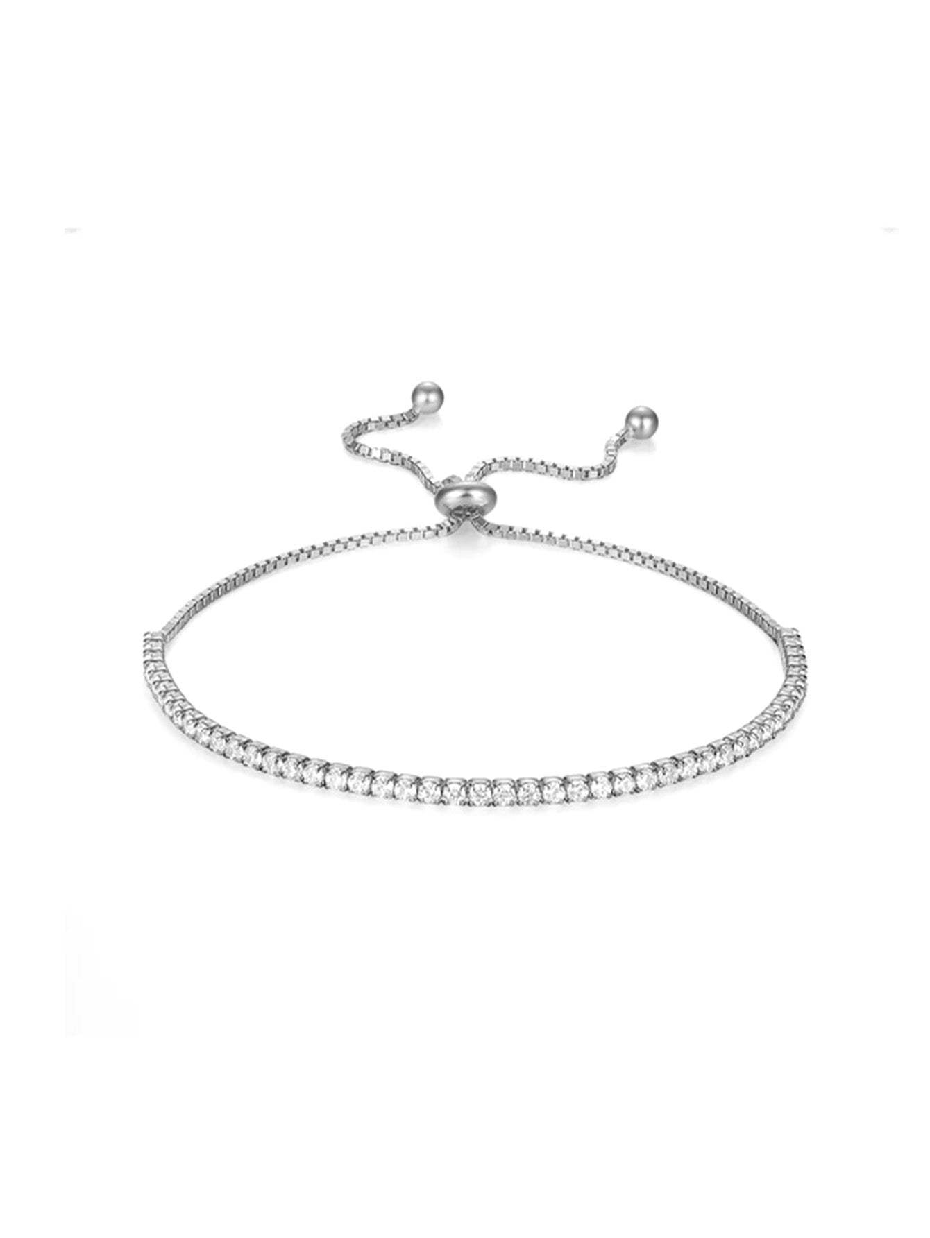925 Sterling Silver Luxury Basic Tennis Bracelet-Olarajewelry