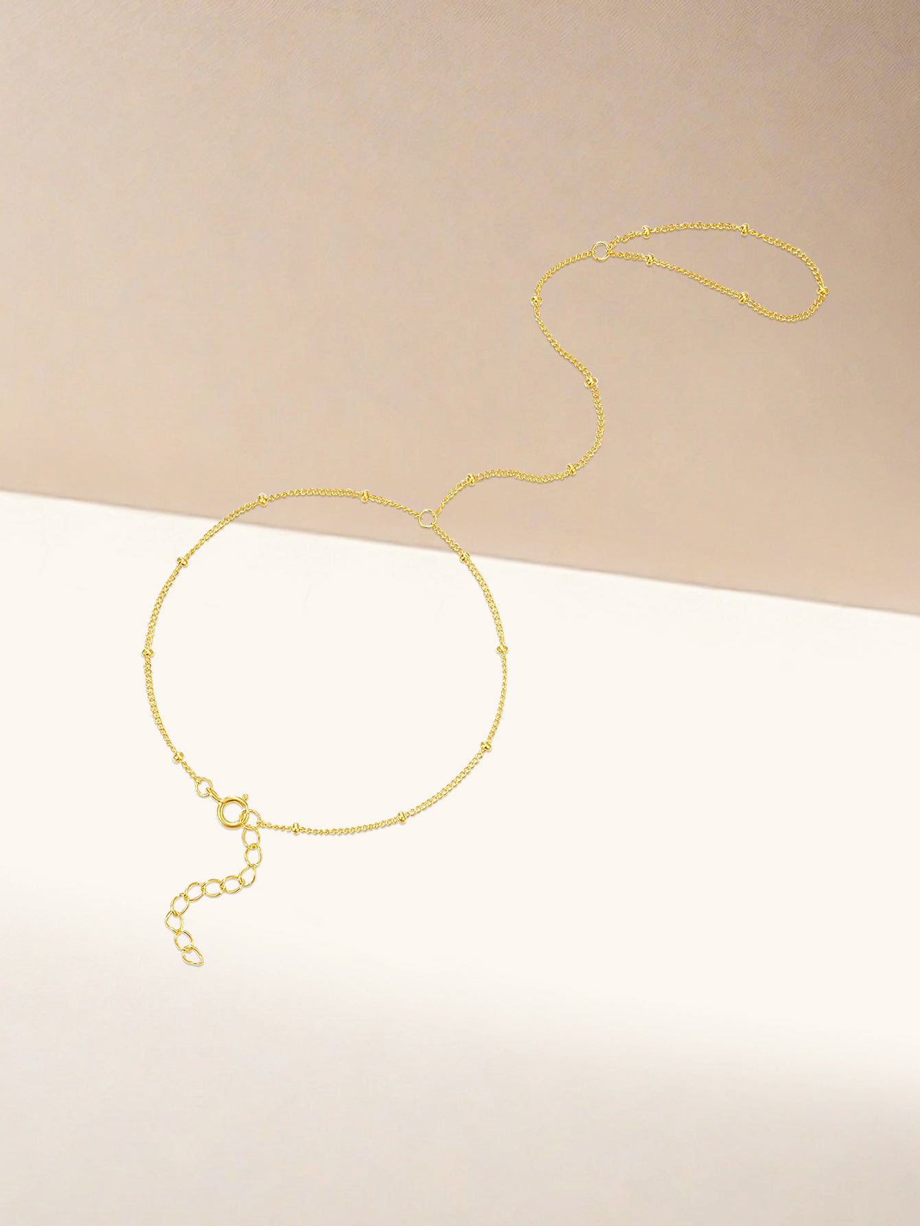S925 Trendy Bead Satellite Cross-shaped Hand Link Chain Bracelet-Olarajewelry