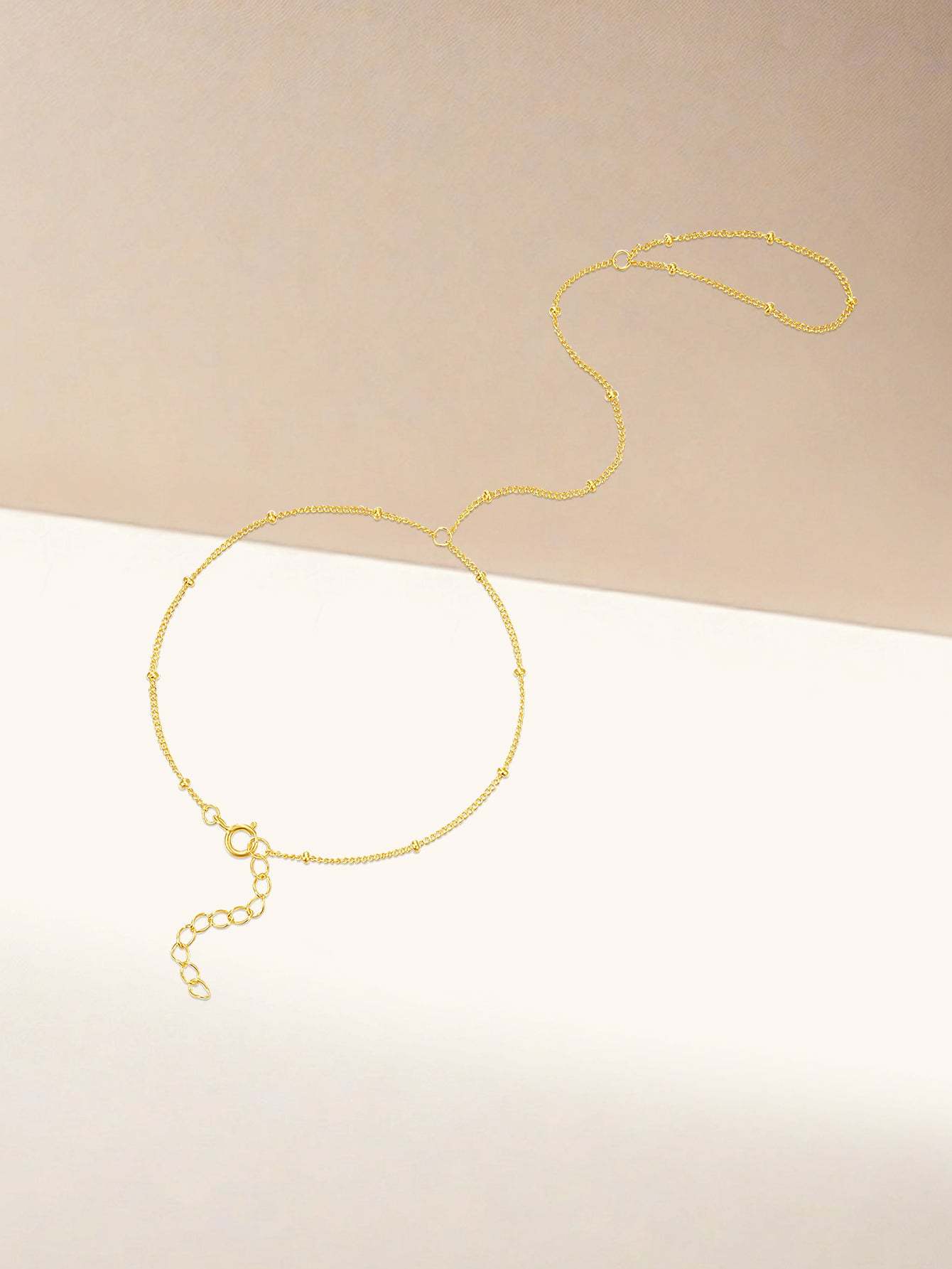 S925 Trendy Bead Satellite Cross-shaped Hand Link Chain Bracelet-Olarajewelry