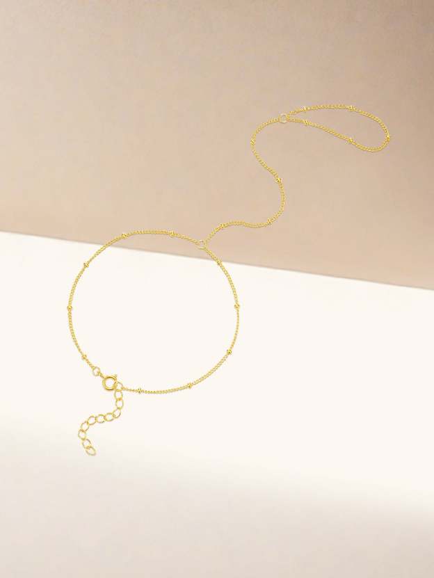 S925 Trendy Bead Satellite Cross-shaped Hand Link Chain Bracelet-Olarajewelry
