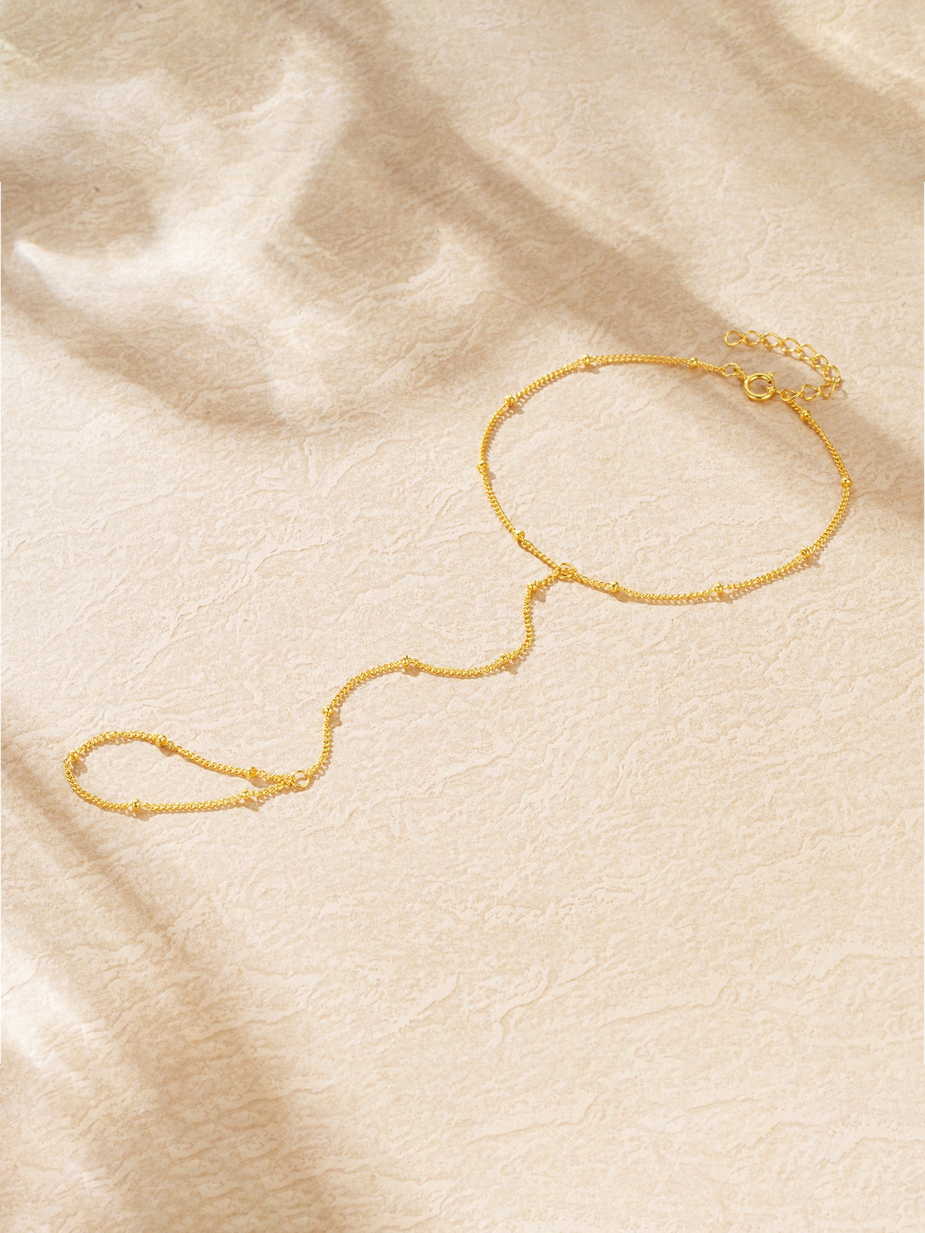 S925 Trendy Bead Satellite Cross-shaped Hand Link Chain Bracelet-Olarajewelry