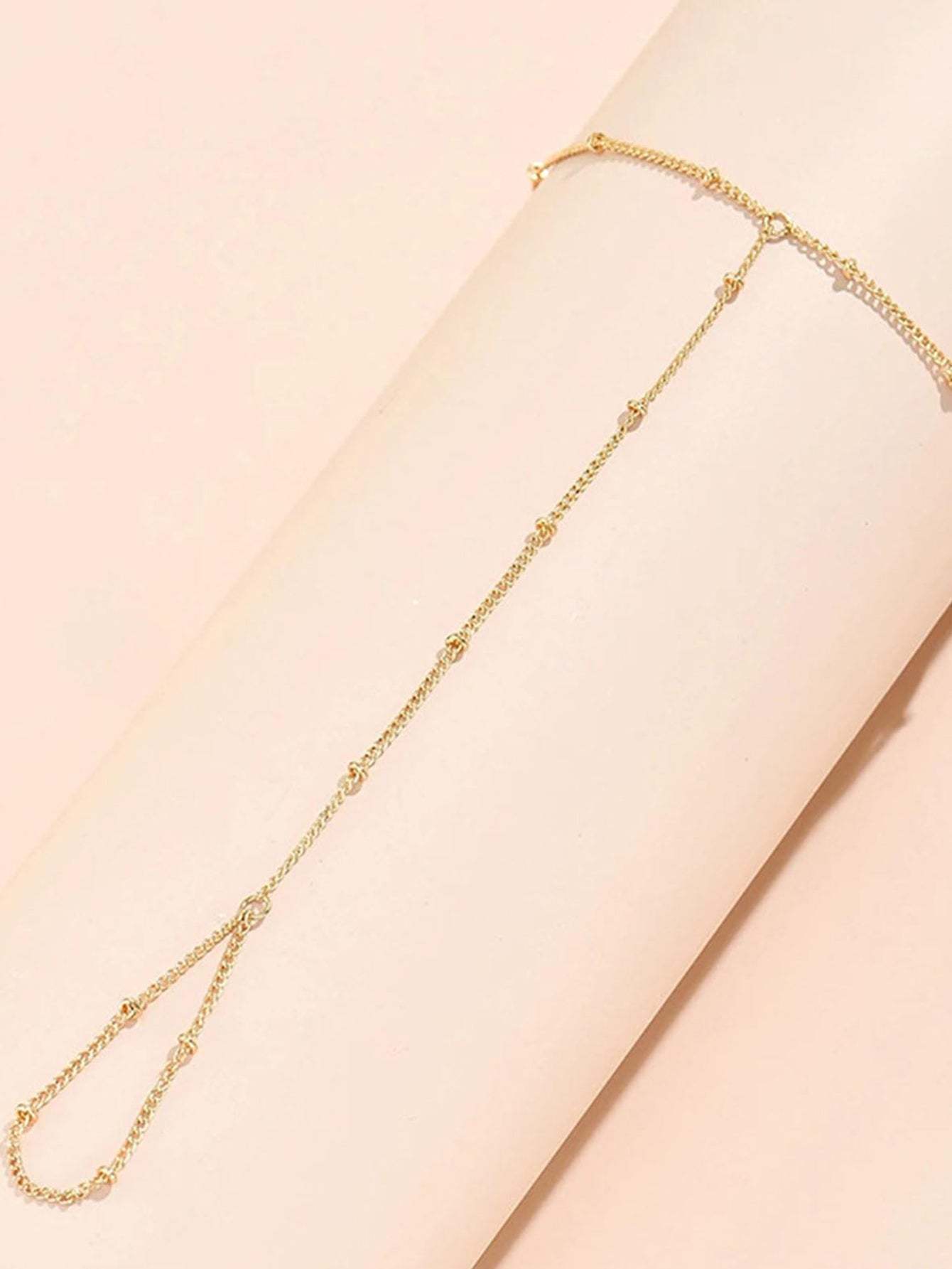 S925 Trendy Bead Satellite Cross-shaped Hand Link Chain Bracelet-Olarajewelry