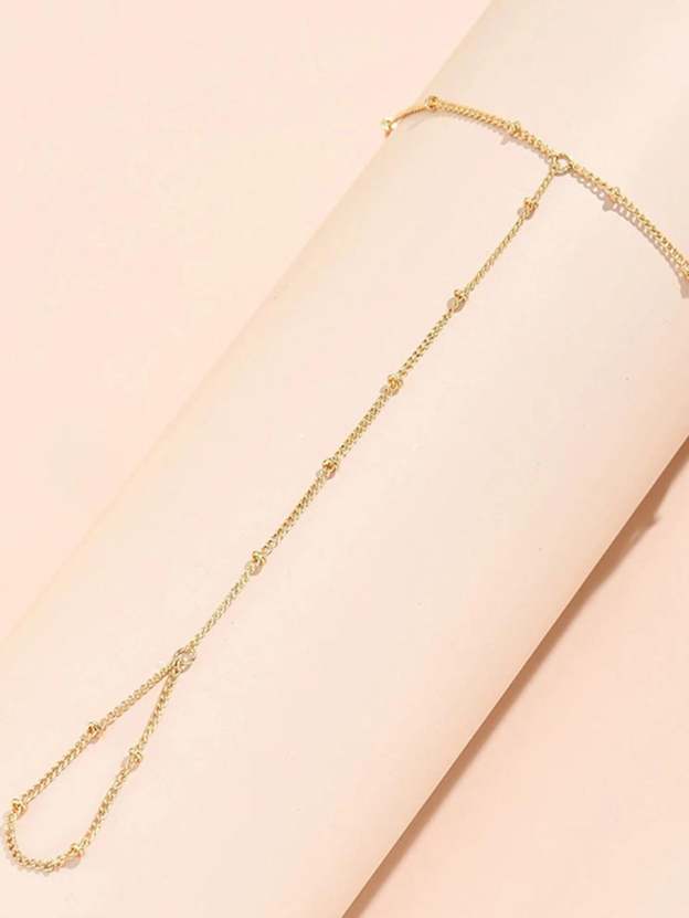 S925 Trendy Bead Satellite Cross-shaped Hand Link Chain Bracelet-Olarajewelry