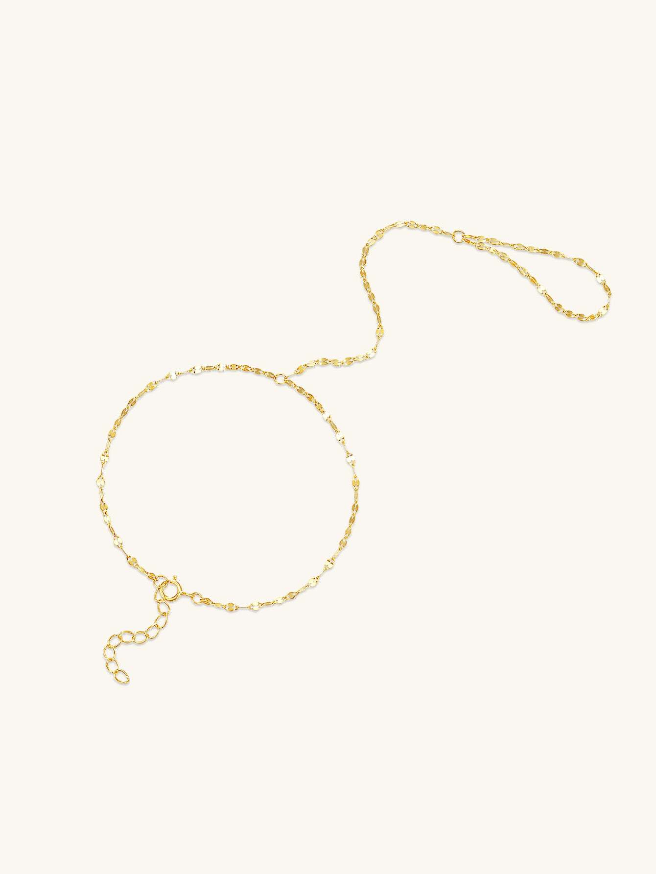 S925 Trendy Bead Satellite Cross-shaped Hand Link Chain Bracelet-Olarajewelry