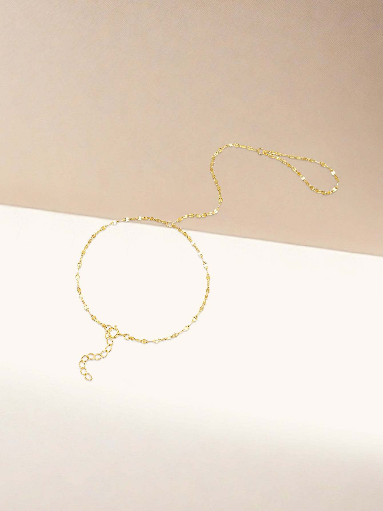 S925 Moodear Dainty Gold Ring Hand Chain Bracelet-Olarajewelry
