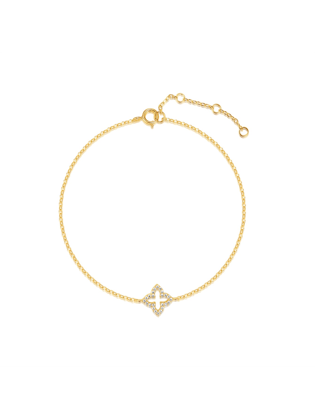 S925 Tiny Clover Bracelet-Olarajewelry