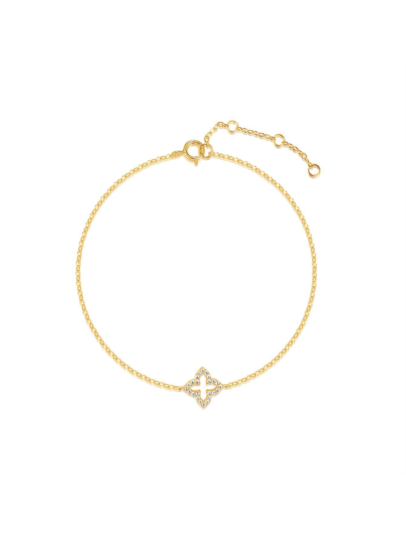 S925 Tiny Clover Bracelet-Olarajewelry