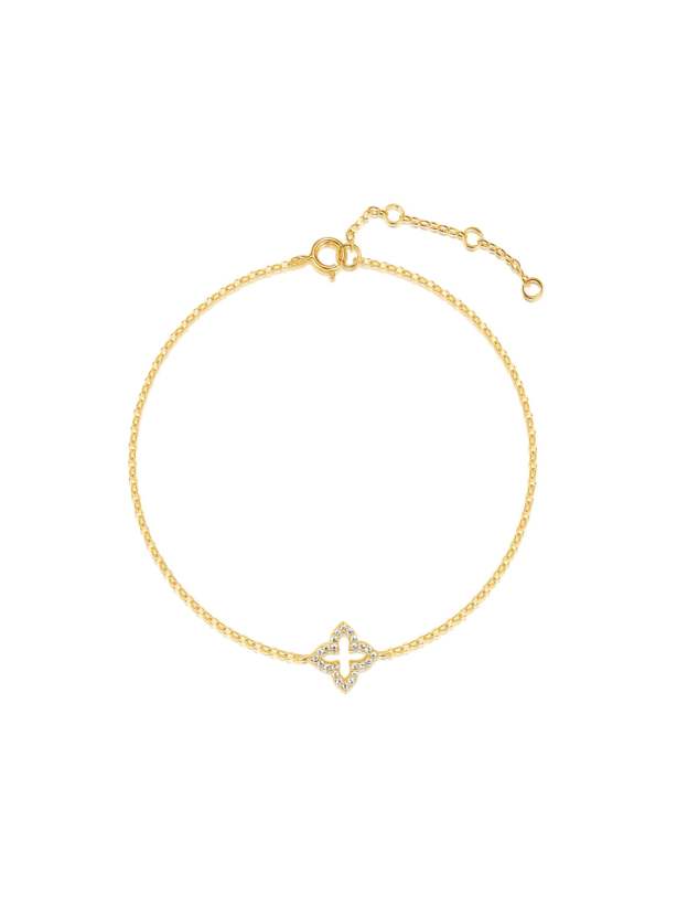S925 Tiny Clover Bracelet-Olarajewelry
