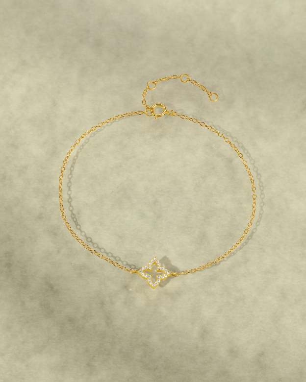 S925 Tiny Clover Bracelet-Olarajewelry