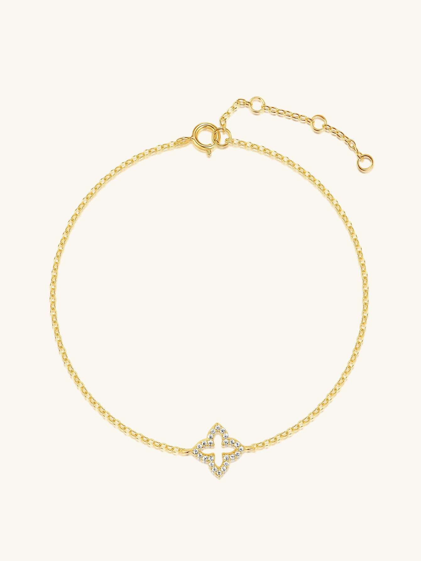 S925 Tiny Clover Bracelet-Olarajewelry