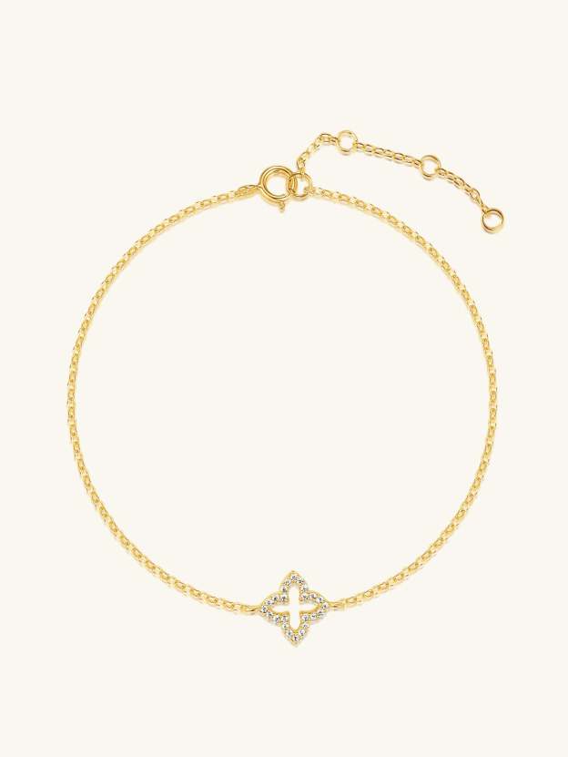 S925 Tiny Clover Bracelet-Olarajewelry
